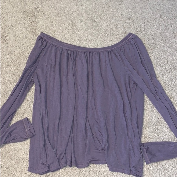 Amade purple top with cross open back - Picture 1 of 2